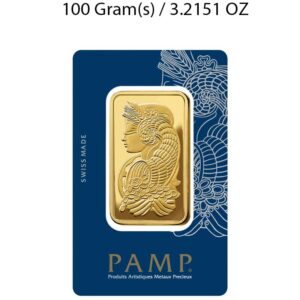 PAMP Suisse Lady Fortuna 100g Gold Bar - Image 1