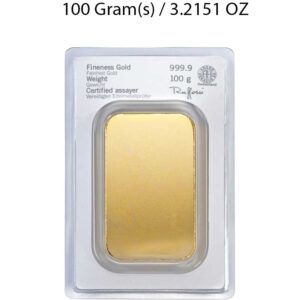 Metalor 100g Gold Bar Minted - Image 2