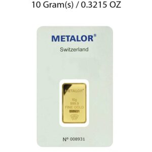Metalor 10g Gold Bar - Image 1