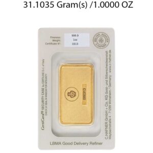 C. Hafner 1Oz Gold Bar - Image 2