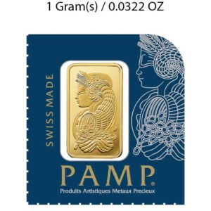 1g Gold Bar (PAMP Suisse) - Image 1