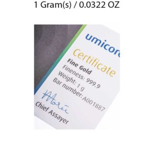 1g Gold Bar (Umicore) - Image 2