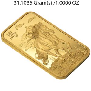 1oz Gold Bar 2026 Year of the Horse PAMP - Image 3