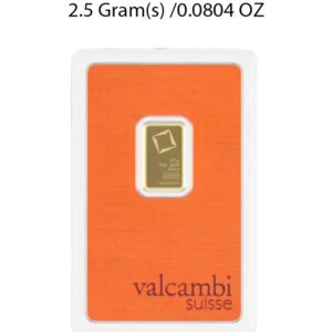 Valcambi 2.5g Gold Bar - Image 1