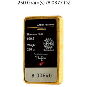Argor-Heraeus 250g Gold Bullion Bar - Image 2