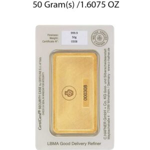 C. Hafner 50g Gold Bar - Image 2