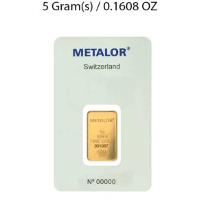 5g Gold Bar Metalor - Image 2