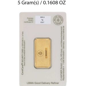 C. Hafner 5g Gold Bar - Image 2