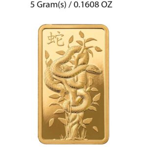 5g Gold Bar 2025 Year of the Snake PAMP - Image 3