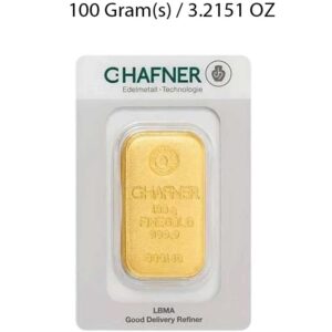 C. Hafner 100g Gold Bar Cast - Image 1