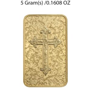 5g PAMP Suisse Gold Bar – Christian Cross - Image 2