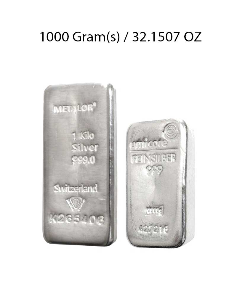 1 kg silver bar