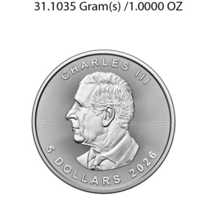 2026 Silver Maple Leaf Coin 1oz - Image 2